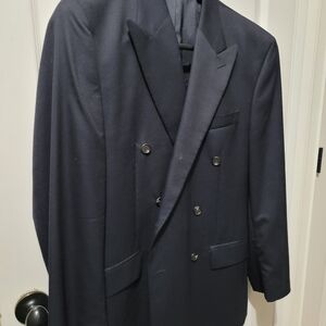 Lauren,Ralph Lauren, Midnight Blue Double-Breasted Suit